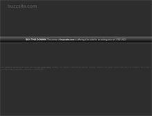 Tablet Screenshot of buzzsite.com